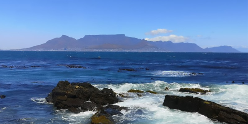 View of Cape Town from Robben Island
