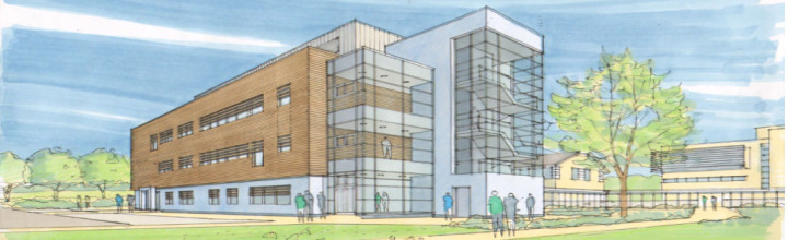 Artist's impression of Centre for Immunology and Infection from the south-east