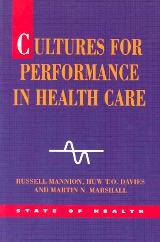 Cultures for performance in health care