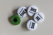 Image of pronoun buttons
