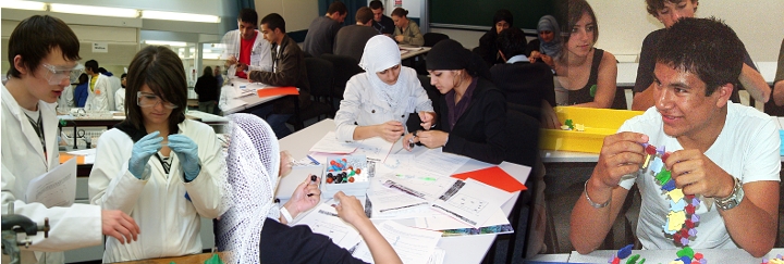 Banner showing schools at work in the department