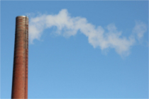 Chimney with smoke emissions