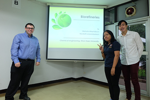 Khon Kaen University (KKU) students with Andy Hunt