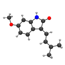 Molecular model of Soulieotine