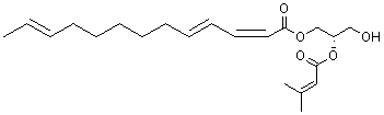 The chemical structure of 2S-umbraculumin A