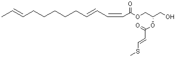The chemical structure of 2S-umbraculumin C
