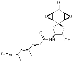 The chemical structure of aranorosin