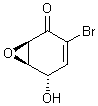 The chemical structure of bromoxone
