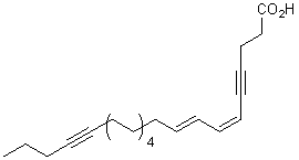 The chemical structure of carduusyne A