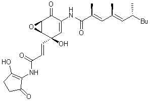 The chemical structure of manumycin A