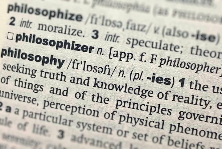 Definition of the word philosophy in a dictionary