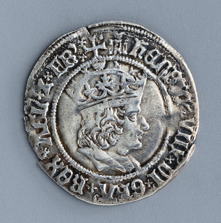 Groat coin of Henry VIII, first coinage 1509-26. Image credit: The MET, Creative Commons