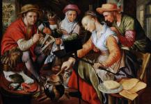 A Dutch Kitchen Scene by the Flemish artist Joachim Beuckelae