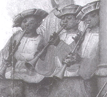 Musicians in Lisbon ca1522 - public domain