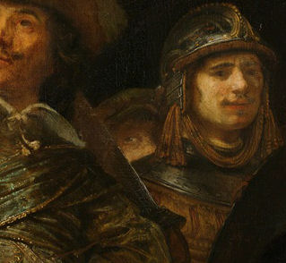 Rembrandt self-portrait in 