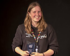 Helen with her prize