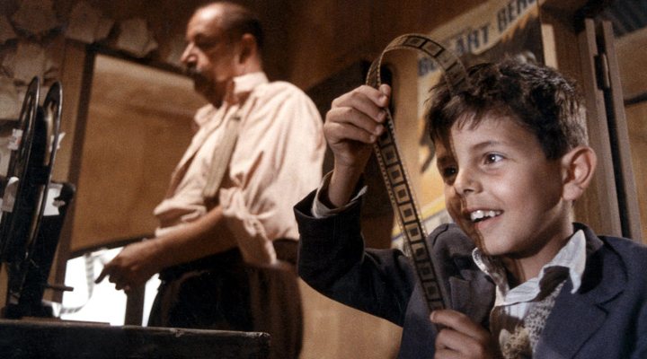 Banner image for Reading a Film (nb copyright free as the copyright on photographs/stills from Cinema Paradiso have now expired)