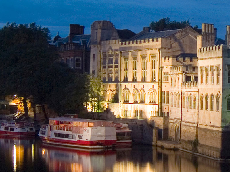 The Guildhall at evening, courtesy visityork.org