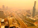 smog over city