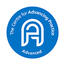 Centre for Advanceing practie wording on logo