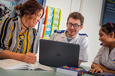 Nursing students working in the Department of Health Sciences