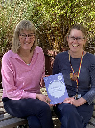 Kate Flemming and Beth Hardy with their new book