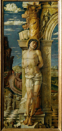 St Sebastian, Andrea Mantegna 1457-59