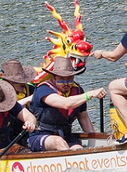 Michele Luigi Vescovi competing in Dragon Boat Race Challenge 2013