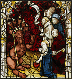 Revelation 13:4-6 from York Minster's Great East Window