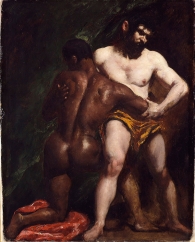 William Etty's The Wrestlers c. 1840 (courtesy of York Art Gallery)