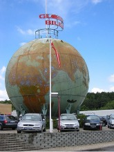 Worlds largest globus located in Silkeborg, Denmark. Thomas Bredøl, www.bredol.dk/photo/. 