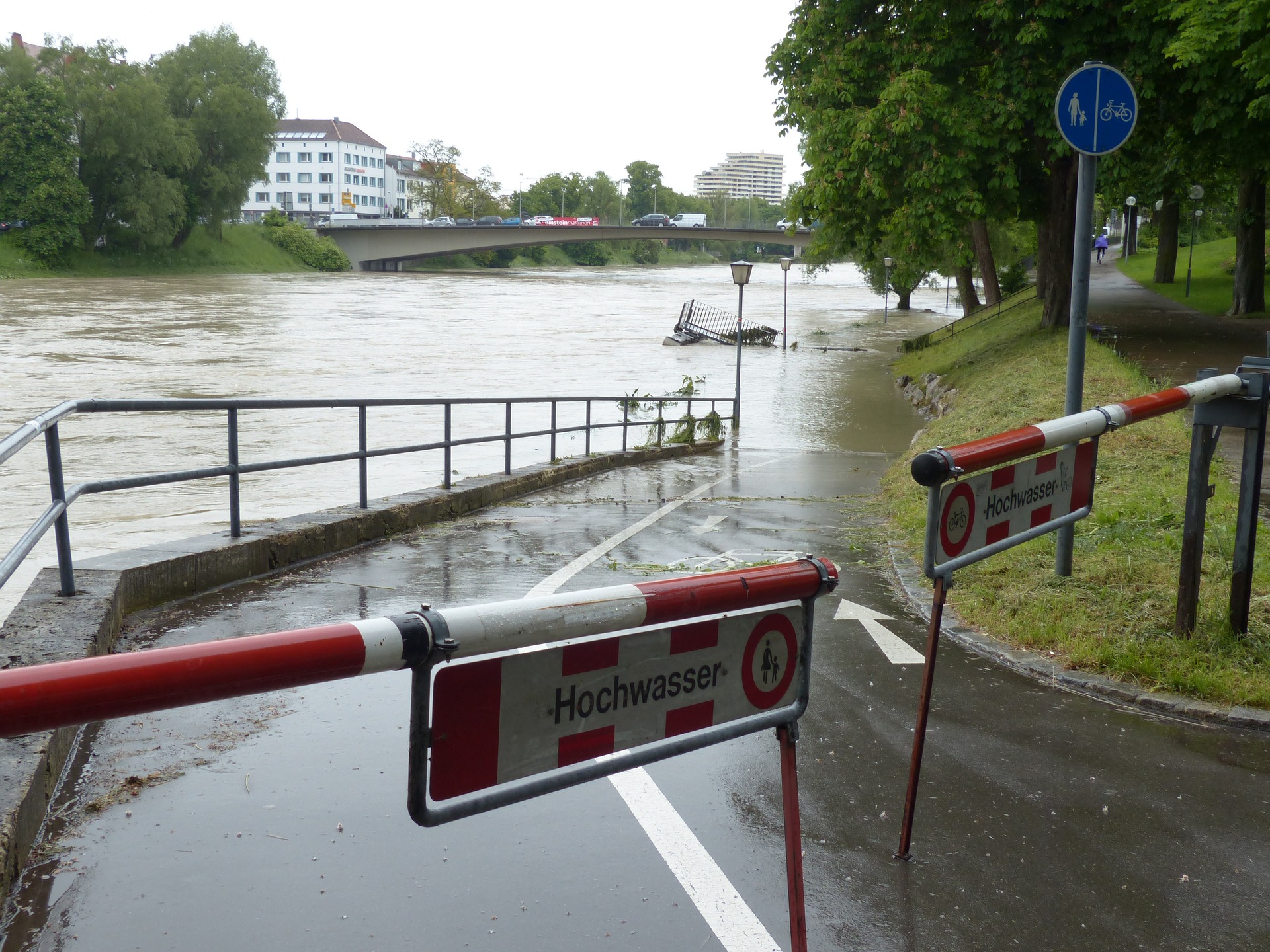 Flooded Road Germany