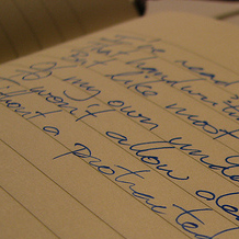 Handwriting by Kirk Kittell on flickr