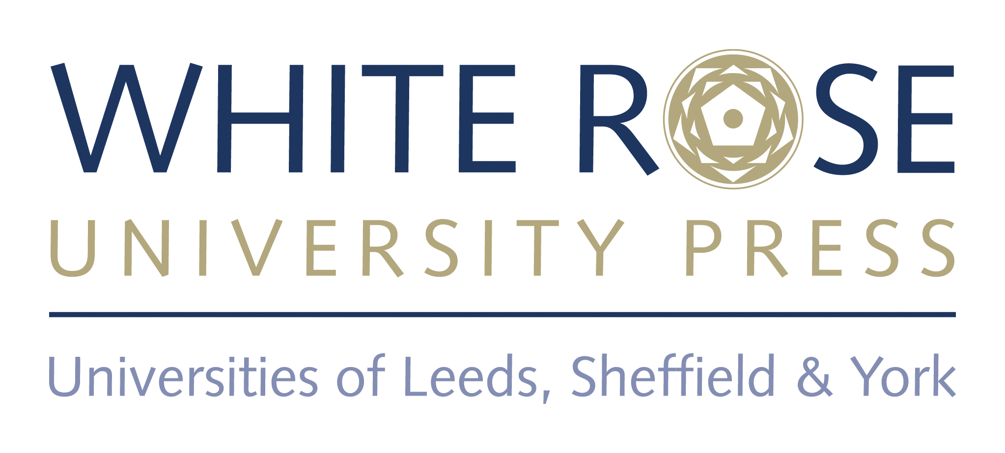 Logo for the White Rose University Press (WRUP), launched by the universities of Leeds, Sheffield, and York in January 2016.