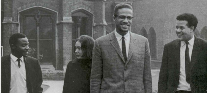 Malcolm X on a visit to Britain c.1964