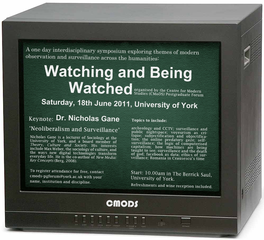 Image: Watching and being watched poster