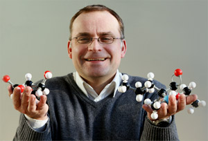 Paul Clarke. All biological molecules have an ability to exist as left-handed forms or right-handed forms.