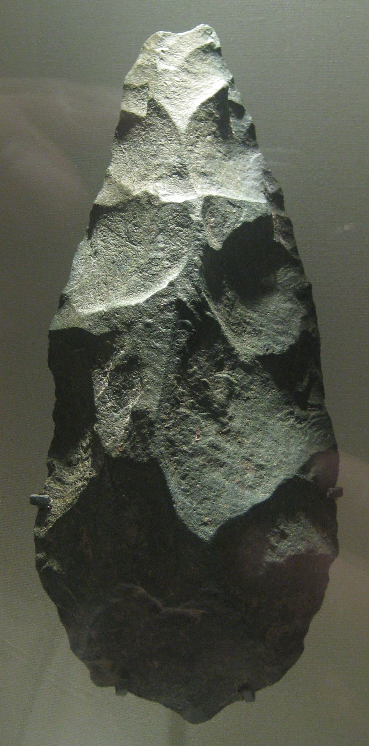 Image: A handaxe from Olduvai which is around 1.2 million years old.