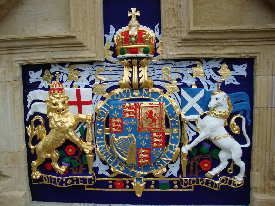 Image: Restored Charles I coat of arms (credit: Helen Stephenson)