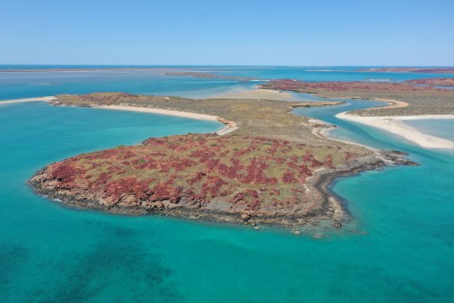 These ancient cultural landscaped continue out into the blue, into what was once dry land. credit: J. Leach, DHSC Project