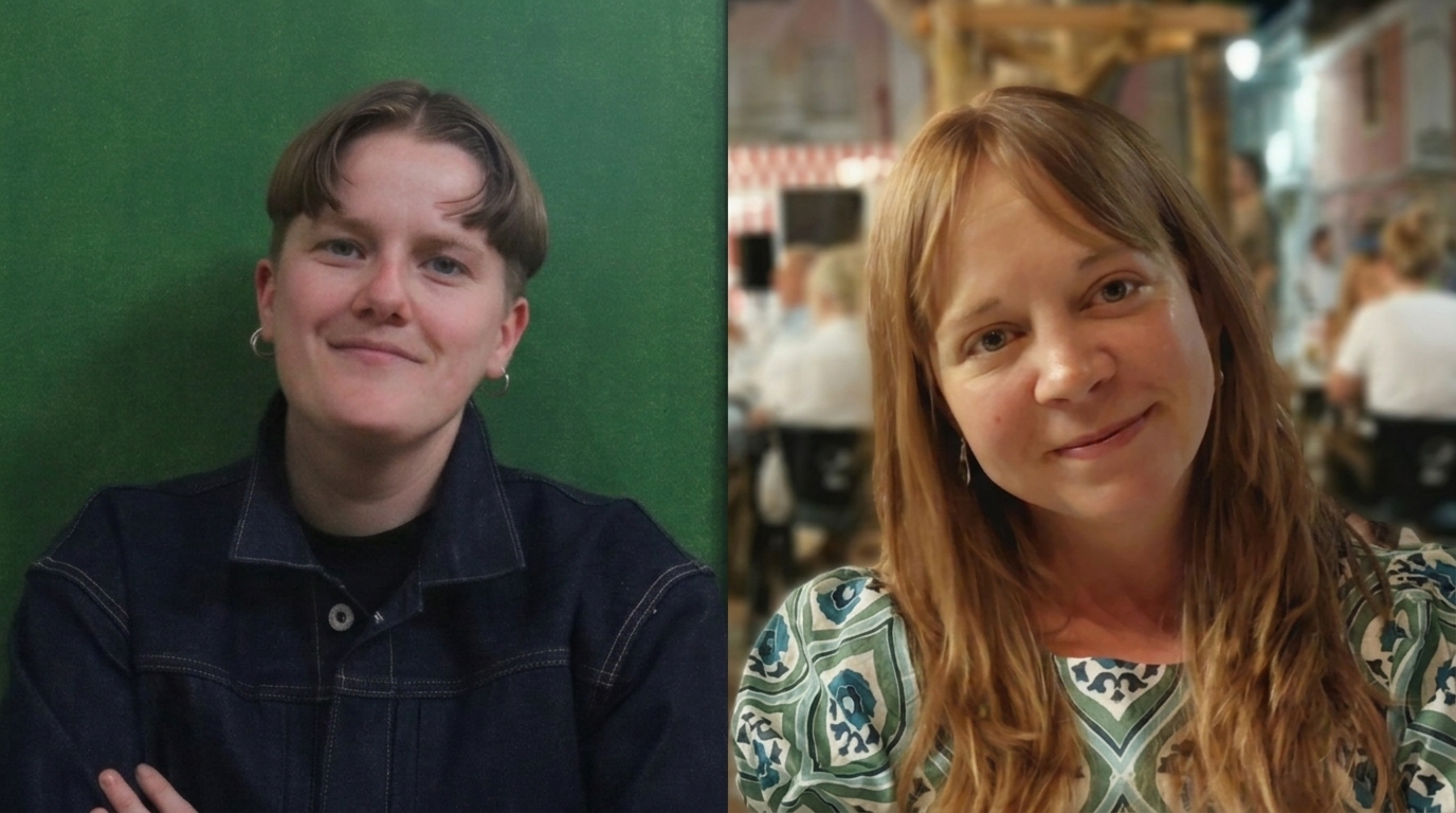 An image of the two academics side by side