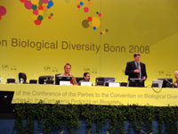 Addressing the Conference on Biodiversity in Bonn