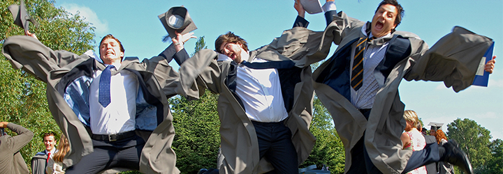 Graduates celebrating