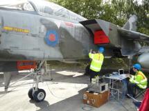 Measurements of radio propagation on Tornado Aircraft at Yorkshire Air Museum
