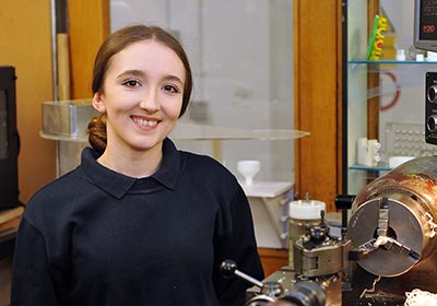 Photo of Becca Neale Apprentice Mechanical Workshop Technician in Biology.