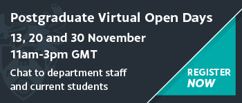 Postgraduate Virtual Open Days | 13, 20, 30 November 2020