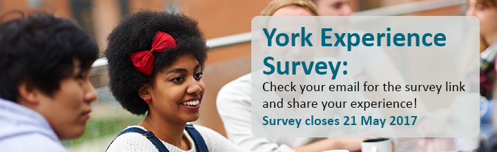 York Experience Survey: Check your email for the survey link and share your experience