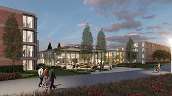 Artist impression of a new college opening in 2021