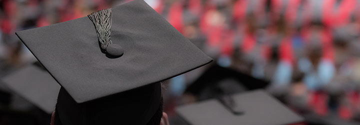 Image of the tops of mortar boards