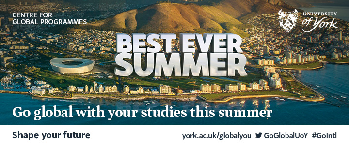 Best ever summer. Go global with your studies this summer. #GoIntl
